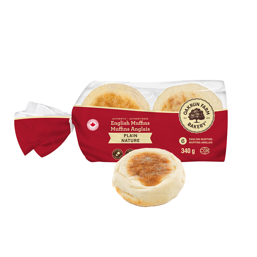 english muffins with packaging